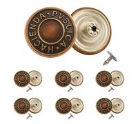 Trimming Shop Lot de 10 boutons de rechange de 14 mm pour jeans, vestes, jupes, antiques