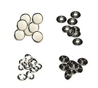 Trimming Shop Lot de 10 boutons-pression blancs nacrés de 9,5 mm pour projets d'artisanat, couture, bavoirs pour bébé, vêtements personnalisés, grenouillères