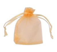 Trimming Shop Lot de 100 pochettes cadeaux en organza doré 7 cm x 9 cm