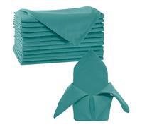 Trimming Shop Lot de 100 serviettes de table en coton et polyester pour la maison, 50,8 cm avec bords ourlés pour salle à manger, mariage, banquet, fête, événements, légères et lavables en machine -