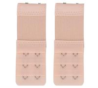 Trimming Shop Lot de 2 rallonges de soutien-gorge à 2 crochets et 3 rangées, 32 mm de large, douces et confortables pour femme, pour la maternité, l'allaitement, un usage quotidien, ivoire