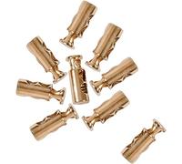 Trimming Shop Lot de 20 bloqueurs de cordon en métal à ressort pour bagages, cordons, vestes, sacs à dos, vêtements, projets de bricolage, vêtements de sport, lacets Doré