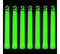 Trimming Shop Lot de 25 Cordons Glow Sticks de 6 Pouces de qualité supérieure Ultra Bright Glow in The Dark Mega Party (Vert) pour Le réveillon du Nouvel an, Une fête de Remise des diplômes
