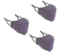 Trimming Shop Lot de 3 Masques en Coton réutilisables, Lavable et Anti-poussière, Respirant et Masque Anti-Pollution de sécurité, Gris