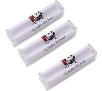Trimming Shop Lot de 3 rouleaux à cigarettes en plastique, machine à rouler le tabac en zigzag, machine à rouler à la main régulière, légère, petite et compacte, facile à transporter pour la