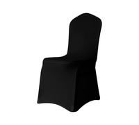 Trimming Shop Lot de 4 housses de chaise de salle à manger en élasthanne polyester extensible, lavables et amovibles - Housses de protection pour chaises de mariage, banquet, cérémonie, hôtel et salle