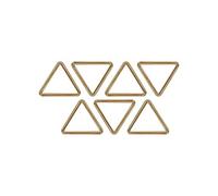 Trimming Shop Lot de 5 Anneaux de Saut triangulaires en métal fermés avec Boucle Triangulaire pour Sangles, Bracelets, Sacs à Main, Ceintures, Bagages, 20 mm, doré, 5 pièces