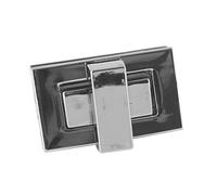 Trimming Shop Lot de 5 fermoirs de forme rectangulaire pour sacs à main, projets de bricolage, loisirs créatifs, pochettes, sacs, sacs à main, 19 mm x 32 mm