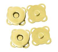 Trimming Shop Lot de 50 fermoirs magnétiques en métal - Accessoire de couture pour bricolage, vêtements, travaux manuels, sacs à main, manteaux en cuir, sacs à main (18 mm, doré, 50 pièces)