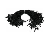 Trimming Shop Lot de 500 ficelles en nylon noir de 7 pouces pour étiquettes volantes - Verrou à pression pour attacher des étiquettes et des étiquettes de sécurité - Fermeture pour cordons