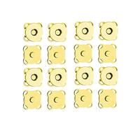Trimming Shop Métal Fermoirs Magnétique Boutons Pression Couture Accessoire pour Bricolage Loisirs Créatifs, Vêtements, Sac à Main, Cuir Manteau, Veste, Porte-Monnaie Faisant - Or, 18mm