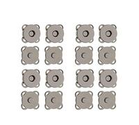 Trimming Shop Métal Fermoirs Magnétique Boutons Pression Couture Accessoire pour Bricolage Loisirs Créatifs, Vêtements, Sac à Main, Cuir Manteau, Veste, Porte-Monnaie Faisant - Gunmetal Noir, 18mm