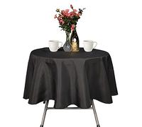 Trimming Shop Nappe Ronde 90" Nappe de Table Polyester Coton en Nappe de Cuisine Housse de Table à Manger Housse de Table à Manger Circular Tablecloth Lavable Nappe pour Mariage, fête, Restaurant