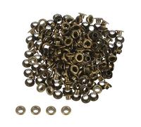 Trimming Shop Noir Œillets Laiton Passages avec Rondelles Inoxydable pour Tissu,Cuir Travail, Scrapbooking, Art et Artisanat - Bronze, 2MM