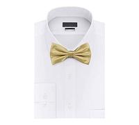 Trimming Shop Nœuds papillon pour homme, colorés, unis, en satin polyester solide, réglables, pré-noués, élégants, pour tenue décontractée et formelle, accessoire de mariage et de fête, beige, taille