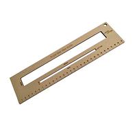 Trimming Shop Pip Modèle Postal Grand & Petit Lettre Taille Tarifaire en Proportion Charge Guide avec Règle Contreplaqué 2 Taille Dimensions, Bois Couleur - Bois, Large - Small letter guide