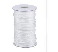Trimming Shop Premium Quality Nylon Rail Rideau Cordon in 3mm - Idéal Remplacement pour Vieux Suivi Cordes - Disponible en 10 Mètres, Blanc - Blanc, 25 Metre