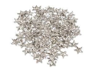 Trimming Shop Rivets à Griffes Star Studs, Pointes de Presse à Main décoratives Nailhead Punk pour Bricolage, Scrapbooking, Accessoires Gothiques et de Mode, 15 mm, Argent, 50 pièces