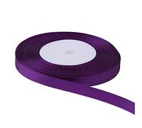 Trimming Shop Rouleau de ruban violet - 6 mm x 25 m - Satin double face aux couleurs vives - 100 % polyester - pour emballage cadeau, décoration, arts et loisirs créatifs - Lavable en machine