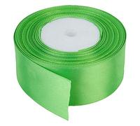 Trimming Shop Rouleaux de Ruban en Polyester satiné Double Face de 40 mm x 25 mètres pour Tissu, Bricolage, Artisanat, nœuds, emballages Cadeaux, décorations de Mariage, Verts