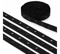 Trimming Shop Ruban de fermeture à pression noir avec bouton-pression, ruban de couette à coudre pour combinaisons pour bébés, vêtements pour tout-petits, couture de petits vêtements, 10 mètres