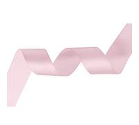 Trimming Shop Ruban de Satin Double Face en Polyester pour Tissu, Loisirs créatifs, nœuds pour Cheveux, Emballage Rose poudré 50 mm x 10 m