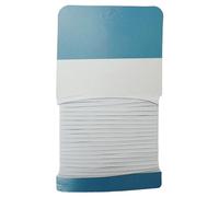 Trimming Shop Ruban élastique rond de couleur blanche de 4 mm de large et de 10 mètres de long, pour couture et travaux manuels - Cordon extensible pour jupes et pantalons