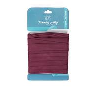 Trimming Shop Ruban gros-grain bordeaux de 15 mm x 10 m en polyester solide pour emballage cadeau, loisirs créatifs, nœuds, couronne, mariage et décoration d'intérieur