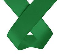 Trimming Shop Ruban intégral Bottle Green 40 mm x 25 mètres, Satin Double Face, Couleur vive, 100% Polyester, pour Emballage Cadeau, décoration, Loisirs créatifs, Lavable en Machine