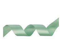 Trimming Shop Ruban satin polyester double face pour tissu, loisirs créatifs, nœuds pour cheveux, emballage cadeau, cadeaux de mariage et Noël, décoration d'intérieur, projet de couture, vert menthe