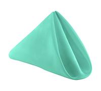 Trimming Shop Serviettes de table en polyester vert menthe de 50x50cm, 20 pouces, réutilisables, anti-rides pour dîners de fête, événements, mariages, restaurants et hôtels, 10 pièces