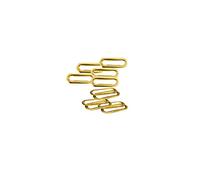 Trimming Shop Set de 50 - Ovale Oeillets Passe-Fil avec Rondelles pour Tissu,Cuir, Sacs à Main, Boucles, Bannière Faisant, Arts et Artisanat - Or, 20mm