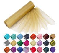 Trimming Shop Sheer Organza Roll Sash 25m x 29cm Tissu Chemin de Table Ceintures Housse de Chaise Bows Swags Chemin de Table Décoration pour Noël, Mariage, Décoration de Fête Emballage Artisanat