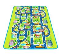 Trimming Shop Tapis de Jeu pour Enfants Non-Toxic Tapis de Jeu éducatif pour Enfants Traffic City Town Road Design, Tapis Rampant pour bébé, Tapis d'apprentissage pour Enfants, Tapis de Jeu