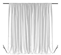 Trimming Shop Toile de fond blanche occultante de 3x3m pour photographie - 100% polyester anti-rides, tissu opaque lavable de 190 g/m² pour vidéo, cabines photo, mariages, salons professionnels et