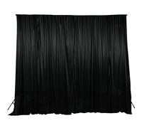 Trimming Shop Toile de fond en polyester doré sans plis pour mariages, fêtes, photographie, décoration d'intérieur, fête prénatale et prénuptiale Noir 3 x 3 m