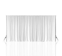 Trimming Shop Toile de fond noire de 3 x 6 m - 100 % polyester - Lavable - Occultant - Accessoires de studio photo pour séance photo, tournage vidéo, photographie de mariage