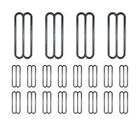 Trimming Shop Tri-glide Lot de 20 boucles coulissantes réglables en métal à 3 barres pour sangles, ceintures, vêtements, sac à main, chaussures, maroquinerie, bronze à canon de fusil, 50 mm