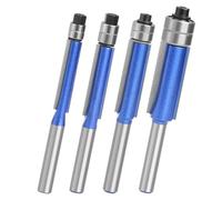 Trimming Tool - Flush Trim Router - Trim Router Bit, Long Lasting Cutting , 4 Pieces Long-Lasting Alloy Multifunctional Tool , Flush Triming Routers Bit Top Bearing - For Home Renovation Art