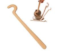 Trimming Tools Poterie - Hache de lancer à long manche, bâton de lancer d'argile, polissage de jantes, poterie en bois ergonomique pour sculpture, application de glaçage, construction manuelle