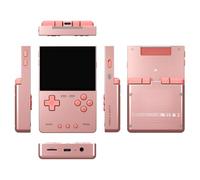 TRIMUI BRICK Console de jeu portable rétro en métal avec écran IPS de 3,2", haut-parleurs intégrés à source ouverte, batterie de 3000 mAh, vibrations pour jeux en déplacement, sans carte/rose
