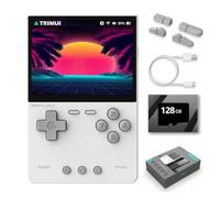 TRIMUI BRICK Console de jeu rétro avec carte TF 128 Go intégrée, écran IPS 3.2 système Linux, émulateur de jeu vidéo portable pour adultes et enfants