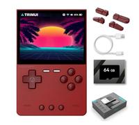 TRIMUI BRICK Console de jeu rétro avec carte TF 64 Go intégrée, écran IPS 3.2 système Linux, émulateur de jeu vidéo portable pour adultes et enfants