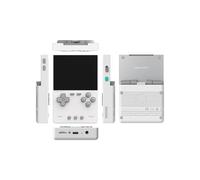 TRIMUI Brick Console de jeu rétro portable IPS 8,1 cm avec éclairage RVB, plaque arrière en métal, Wi-Fi multijoueur - Blanc, 128 Go