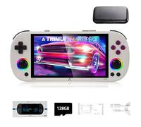 TRIMUI SMART PRO Console de jeu portable avec carte SD 128 Go avec plus de 12 700 jeux, processeur Linux A133P, écran de 12,7 cm, console de jeu vidéo rétro, cadeau pour garçons et filles - avec étui