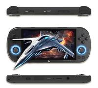 Trimui Smart Pro Console de Jeux Portable 13460 Jeux 26 émulateurs,Console de Jeu avec système Linux Trimui UI,Écran IPS de 4,96 Pouces,5000mAh Console de Jeux rétro,WLAN & BT2.1 & EDR (Noir-128G)