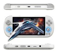Trimui Smart Pro Console de Jeux Portable 13729 Jeux 26 émulateurs,Console de Jeu avec système Linux Trimui UI,Écran IPS de 4,96 Pouces,5000mAh Console de Jeux rétro,WLAN & BT2.1 & EDR (Blanc-256G)