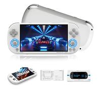 Trimui Smart Pro Console de Jeux Portable Retro,12676 Jeux,26 émulateurs,Console de Jeux rétro, écran IPS 4,96 Pouces,Console de Jeux vidéo, système Linux,émulateur Portable 5000 mAh (Blanc 64G)