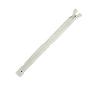 Trimz 1 Fermeture éclair à Sens Unique avec Dents de 4 mm, Polyester, 15 cm - Crème