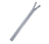 Trimz 1 Fermeture éclair unidirectionnelle Grise de 20 cm avec Dents de 4 mm, Polyester, 20 cm